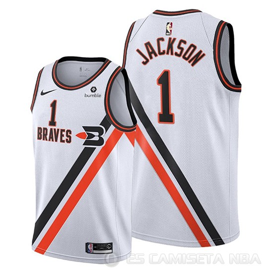 Camiseta Reggie Jackson #1 Portland Trail Blazers Ciudad 2019-20 Blanco - Haga un click en la imagen para cerrar